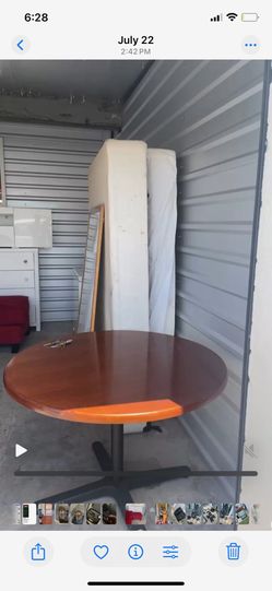 Wood dining table
