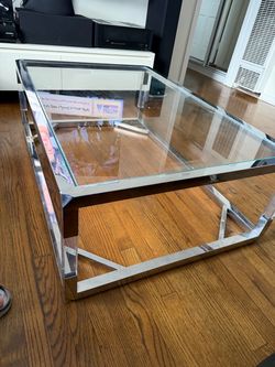 Stainless steel coffee table