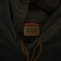 SCOTCH & SODA CORDUROY HOODIE (WINTER SKY) 169195