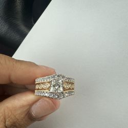 Bridal Set (.78 Carat,  GIA Certified)