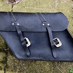 Harley Davidson Leather Saddle Bag