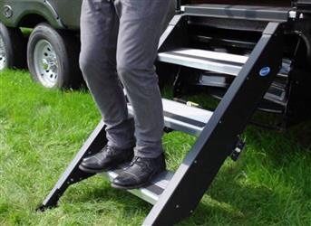 Travel trailer steps “Step above”