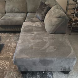 Mercury grey suede Couch (no tears)