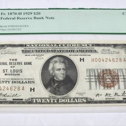 $20 FR. 1870-H 1929 "58" PCGE