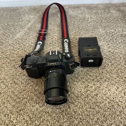 Canon T50 with 28-70mm Lens And Flash