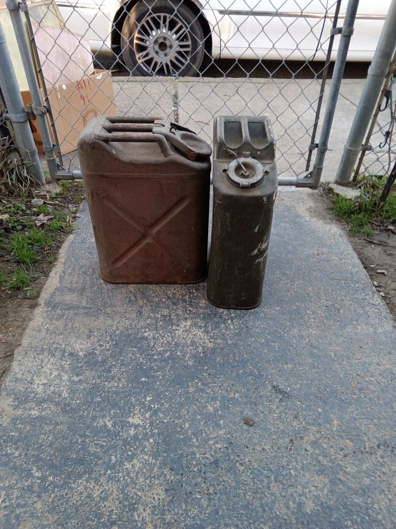 Vintage Metal Military Gas Can