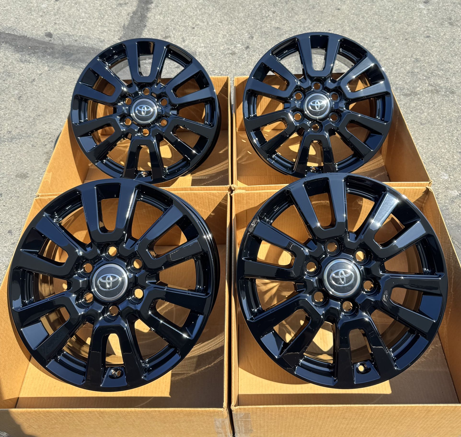 18” Toyota Land Cruiser OEM Wheels Gloss Black