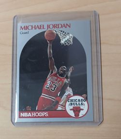 Michael Jordan card in a hard protective case.  $10