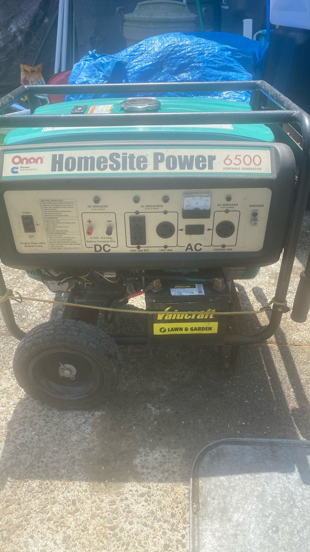Onan Homesite Power 6500 Watt