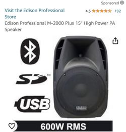 M-2000 Plus 15" High Power PA Speaker