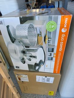 New. Best Pressure Cooker ever. Very safe. I love mine