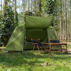 NEW Adapted to Terrain Cot 7 ft. Camping Tent with External Shade Capacity 400 lbs.