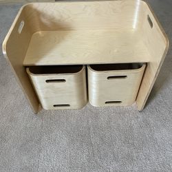 ECR4Kids Bentwood Multipurpose Table and Chair Set