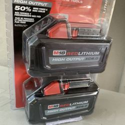 Milwaukee M18 18-Volt Lithium-lon High Output 6.0Ah Battery Pack (2-Pack)