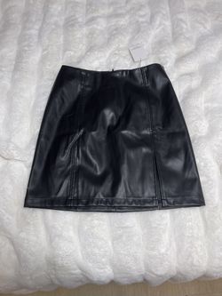 Faux Leather Skirt