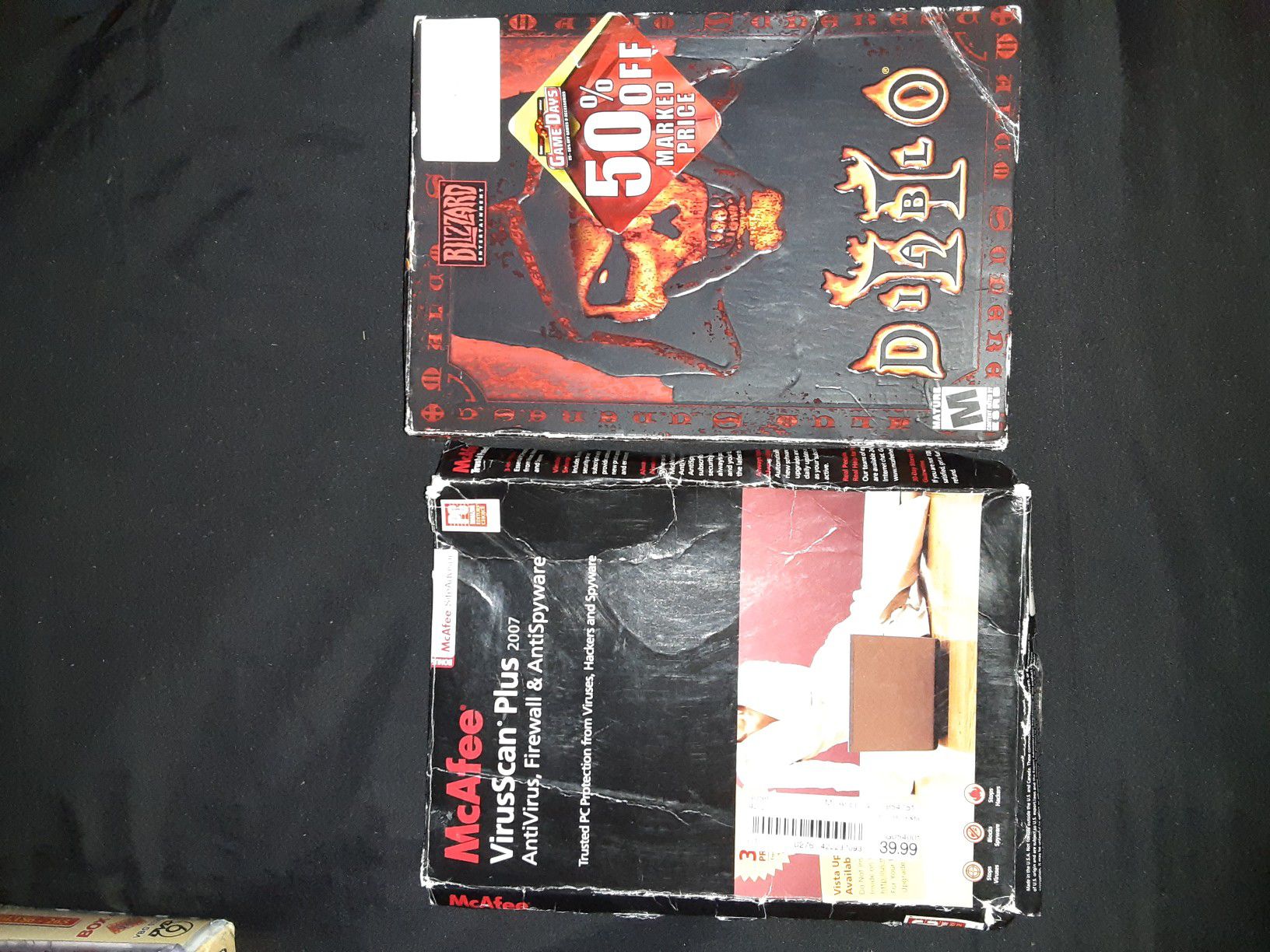Diablo 2 PC game + McAfee 07 virus protection