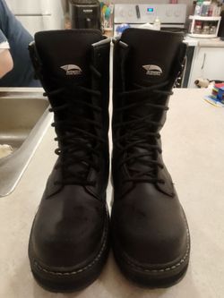 Women's leather avenger high top safety boots