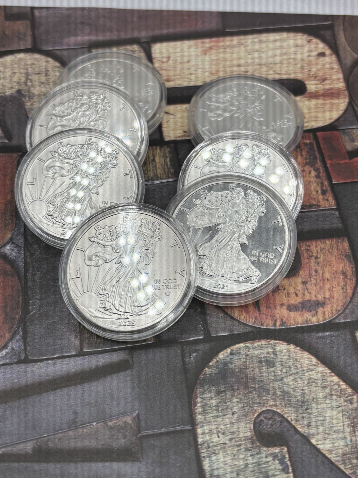 AMERICAN SILVER EAGLE 1 OZ .999 FINE SILVER