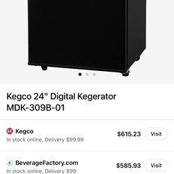 Digital Kegerator with Black Door