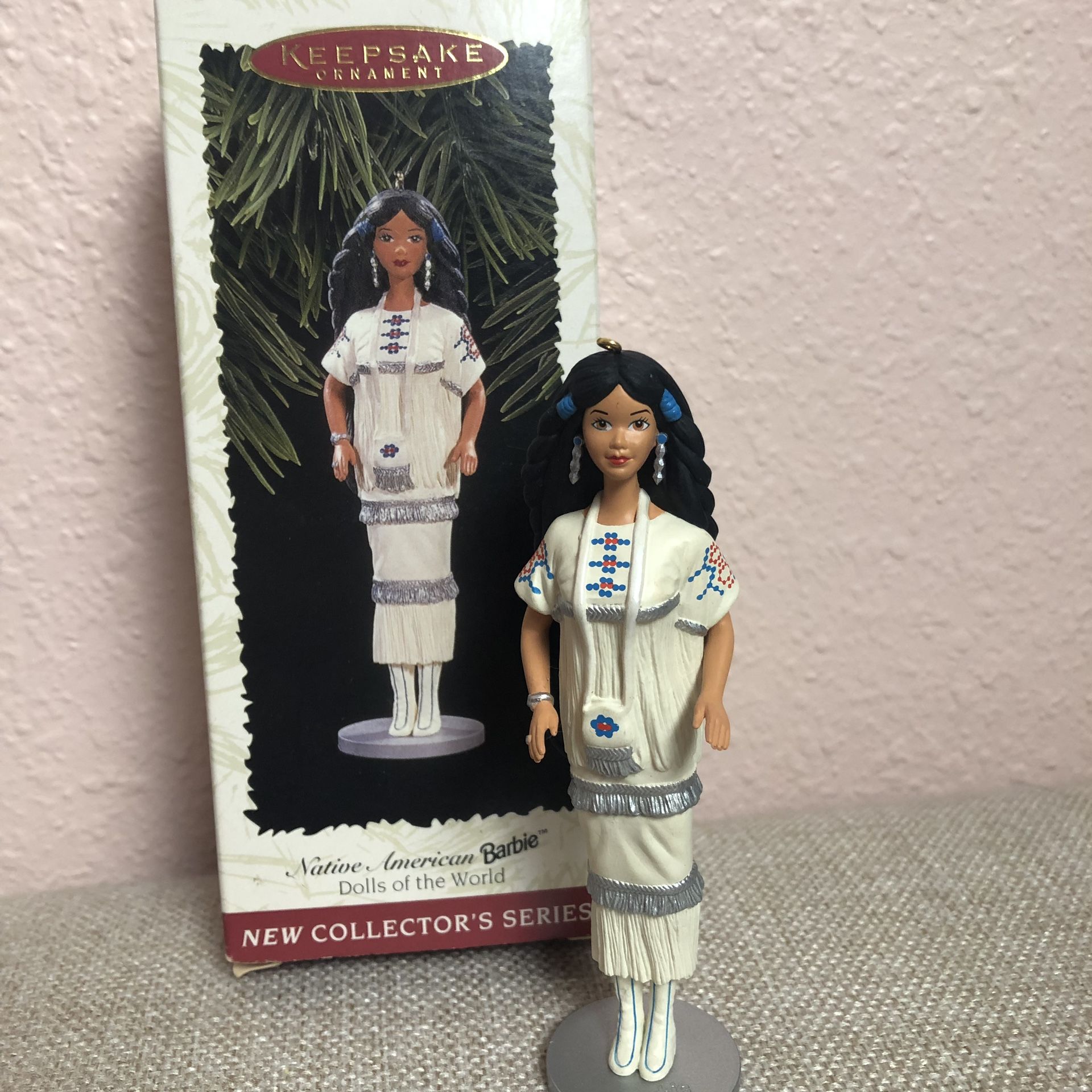 Native American Barbie Holiday Ornament