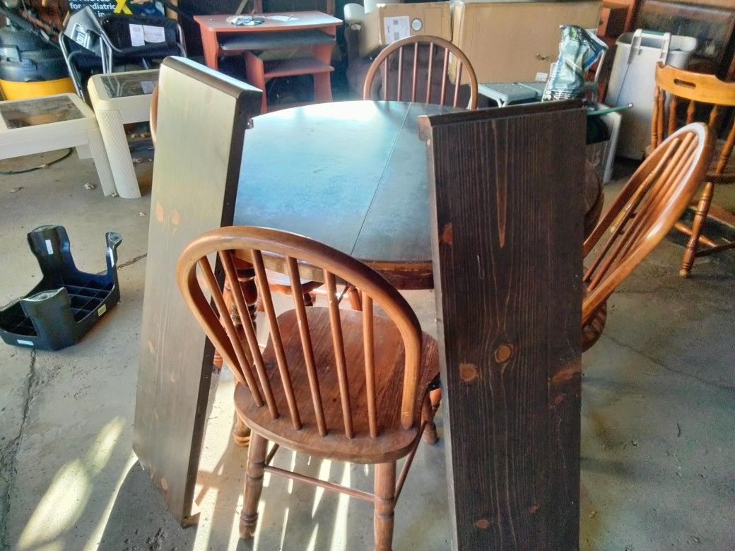 round oak kitchen table and chair kansas