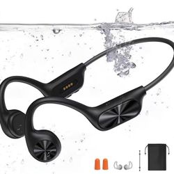 Swimming Headphones,Bone Conduction Headphones Bluetooth 5.4,IPX8 Waterproof,32G Memory Sports Headphone,Underwater Headphone with MP3-Player for Swim