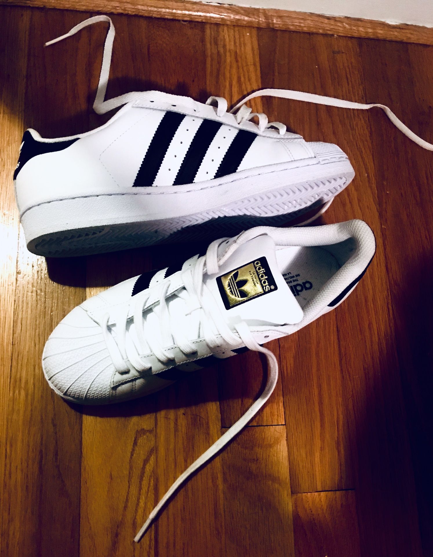 Adidas Gold Superstar Shoes - 8.5W