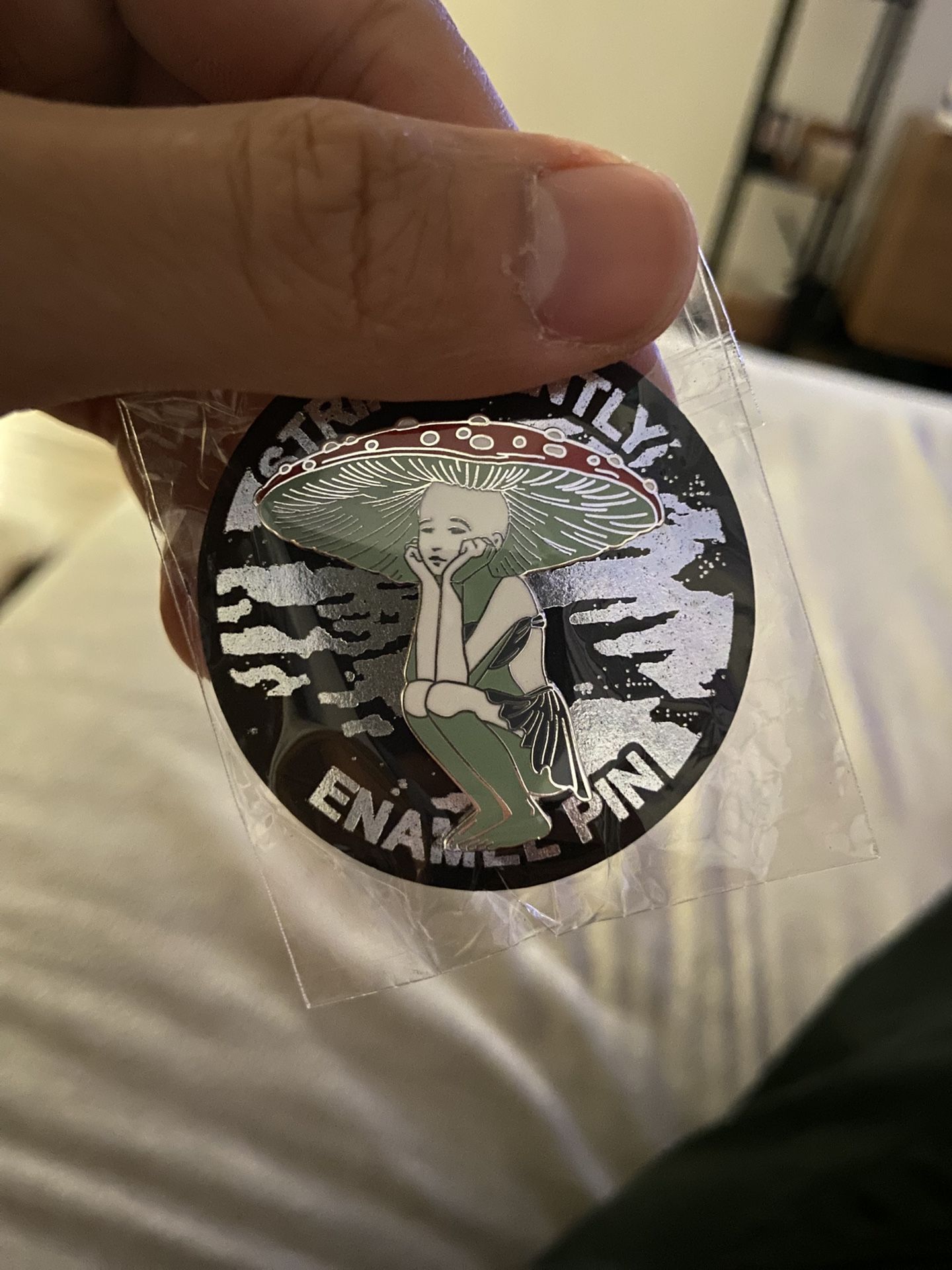 New Shroom Mushroom Girl Pin