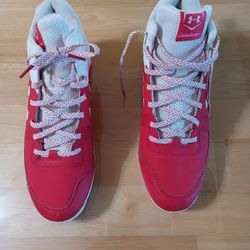Softball Or Baseball Under Armour Mid Molded Cleats Size 8.5 Pre-owned.  
