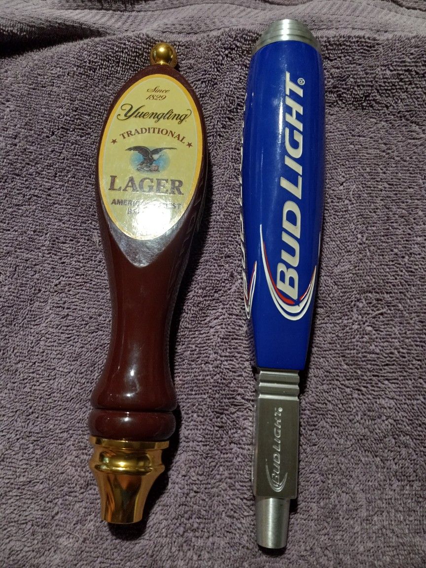 Bud Light Tap Handle. Yuengling Traditional Lager Tap Handle:
