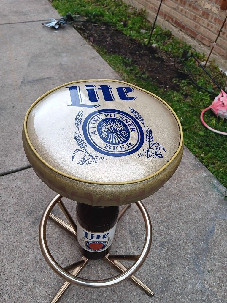 Vintage  Lite Swivel High Bar Stool 