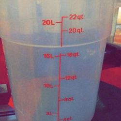 Storage Container, round, 22 QT
