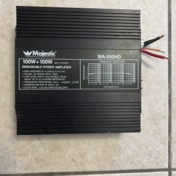 Majestic MA550HD 100w X 100w Bridgeable AMP VINTAGE Old School Rare Tested