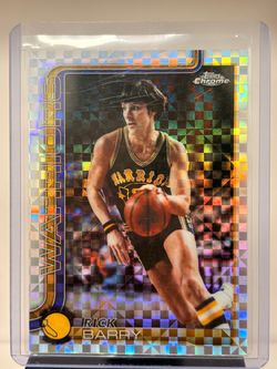 Rick Barry 2025-26 Topps Chrome Basketball Golden State Warriors Refractor
