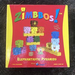 ZIMBBOS!  Elephantastic Pyramids Wooden Game