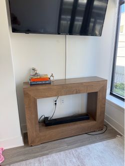 Wooden console table