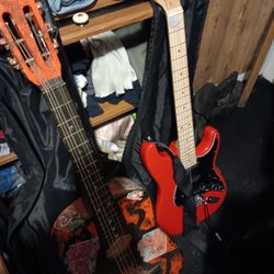 Two Guitars For Sale One Is A Accusta The Other Is A Clarry
