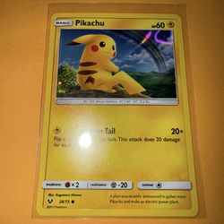 Pikachu 28/73 – Shining Legends – Pokémon card