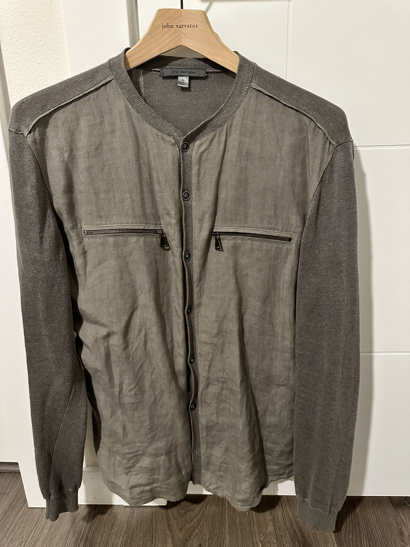 John Varvatos Grey Collection Shirt Jacket “Shacket” Size Small