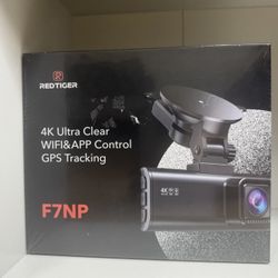REDTIGER F7NP Dash Camera Front and Rear 4K Dash Cam Built-In WiFi & GPS For Car