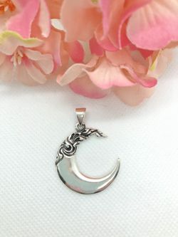 We See The Same Moon Pendant 