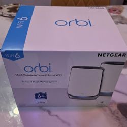 Netgear Orbi RBK852 WiFi 6 Mesh System – Router + 1 Satellite