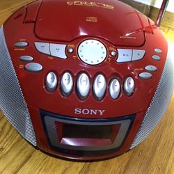 Sony Amfm Cd Cassette Player Works Great