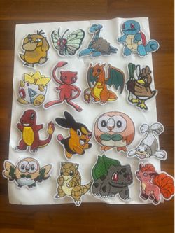 Pokémon iron on patches NEW (28)