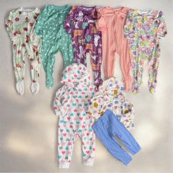 baby girl 12months pijs bundle worn once