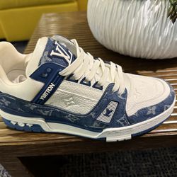 Louis Vuitton Luv Trainer Blue And White
