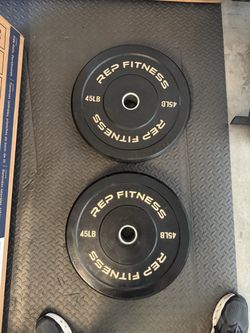 REP 45lb Bumper Plates Pair