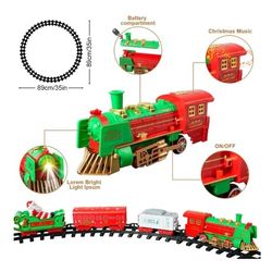 Christmas Train Set with Light Sound Christmas Decoration new