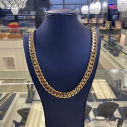 Chain Cubanlink 10k Solid 24 Inch 16 Mm Wise 