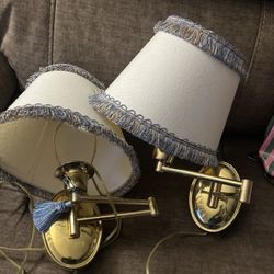 Two Bras Wall Lamps 